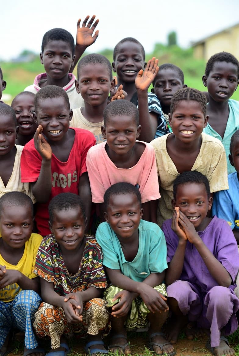 Smiling children from communities we serve